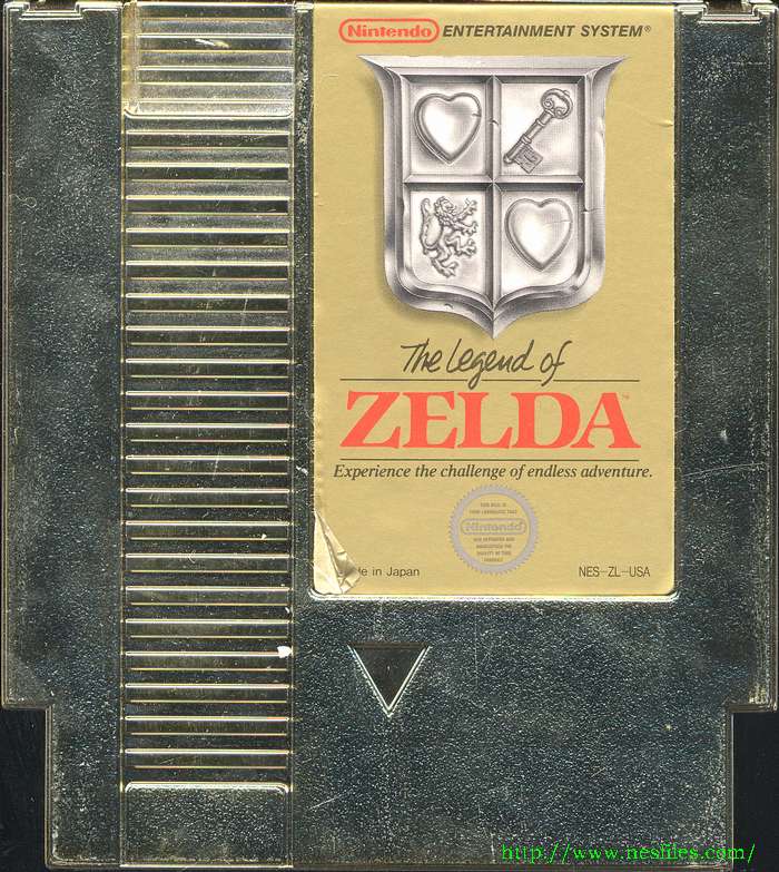 the legend of zelda nes cartridge